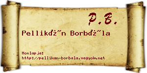 Pellikán Borbála névjegykártya